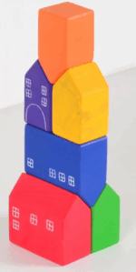 Wooden Houses Set of 6 - Image 2