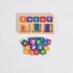 Wooden Board with Number tiles