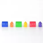 Wooden Houses Set of 6