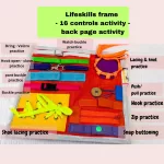 Felt Busy Board with 16 life skills - Image 2