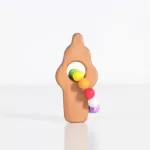 Wooden teether with silicon beads- Ice cream