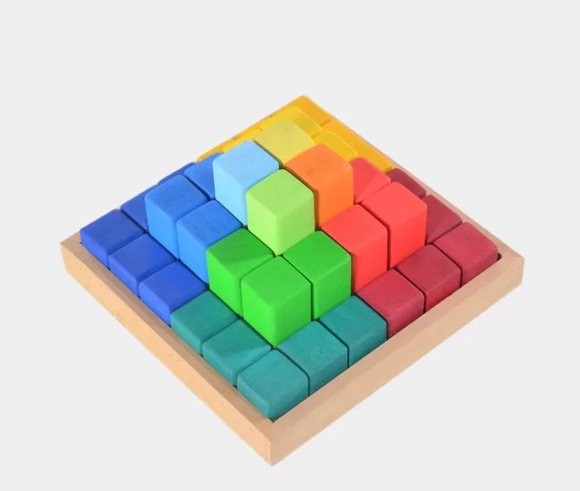 large srepped pyramid Stepped Blocks with Tray - Image 1